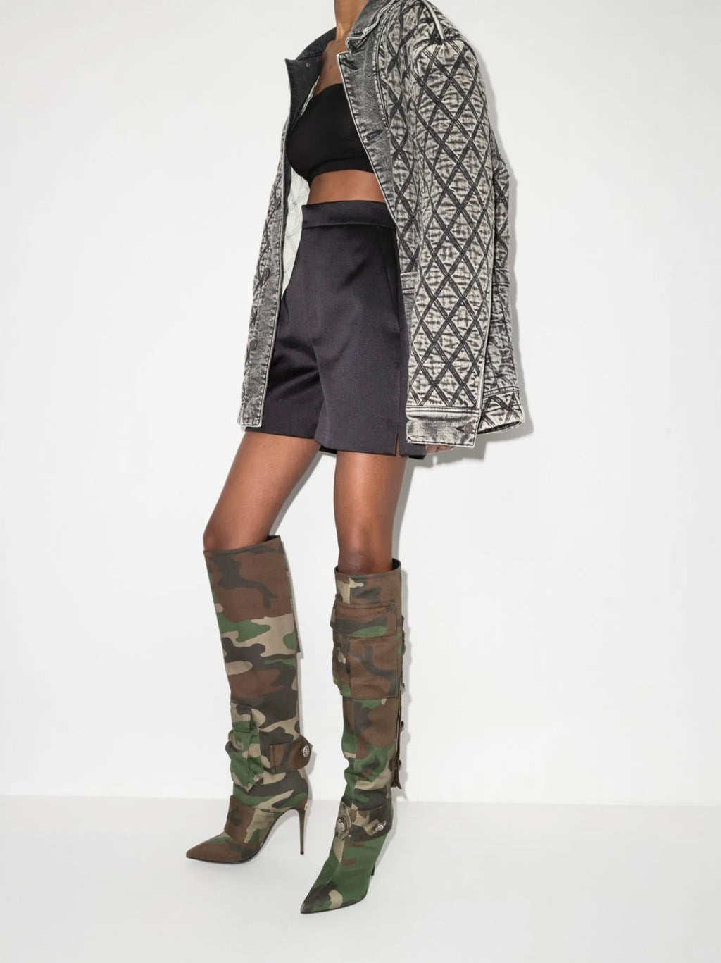 Dolce & Gabbana - Camouflage-pattern Pointed-toe Boots