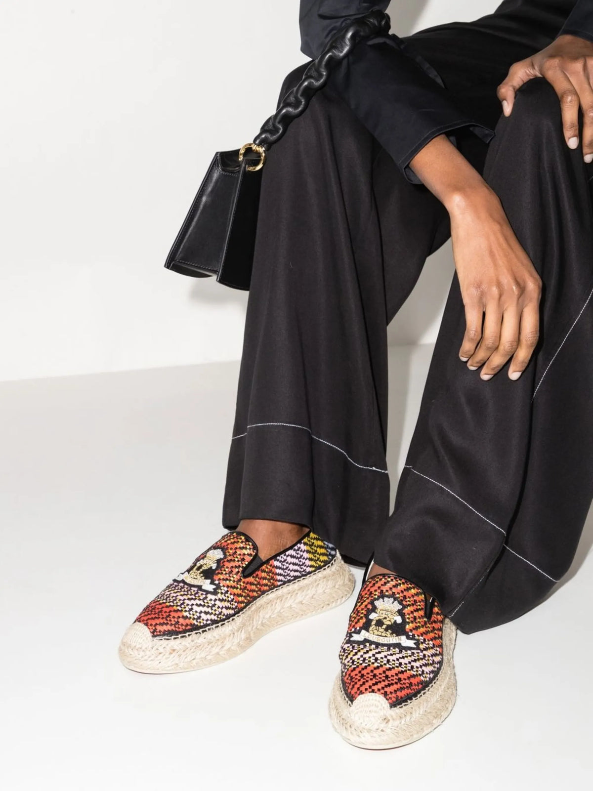 Christian Louboutin - Espananou Embroidered Espadrilles