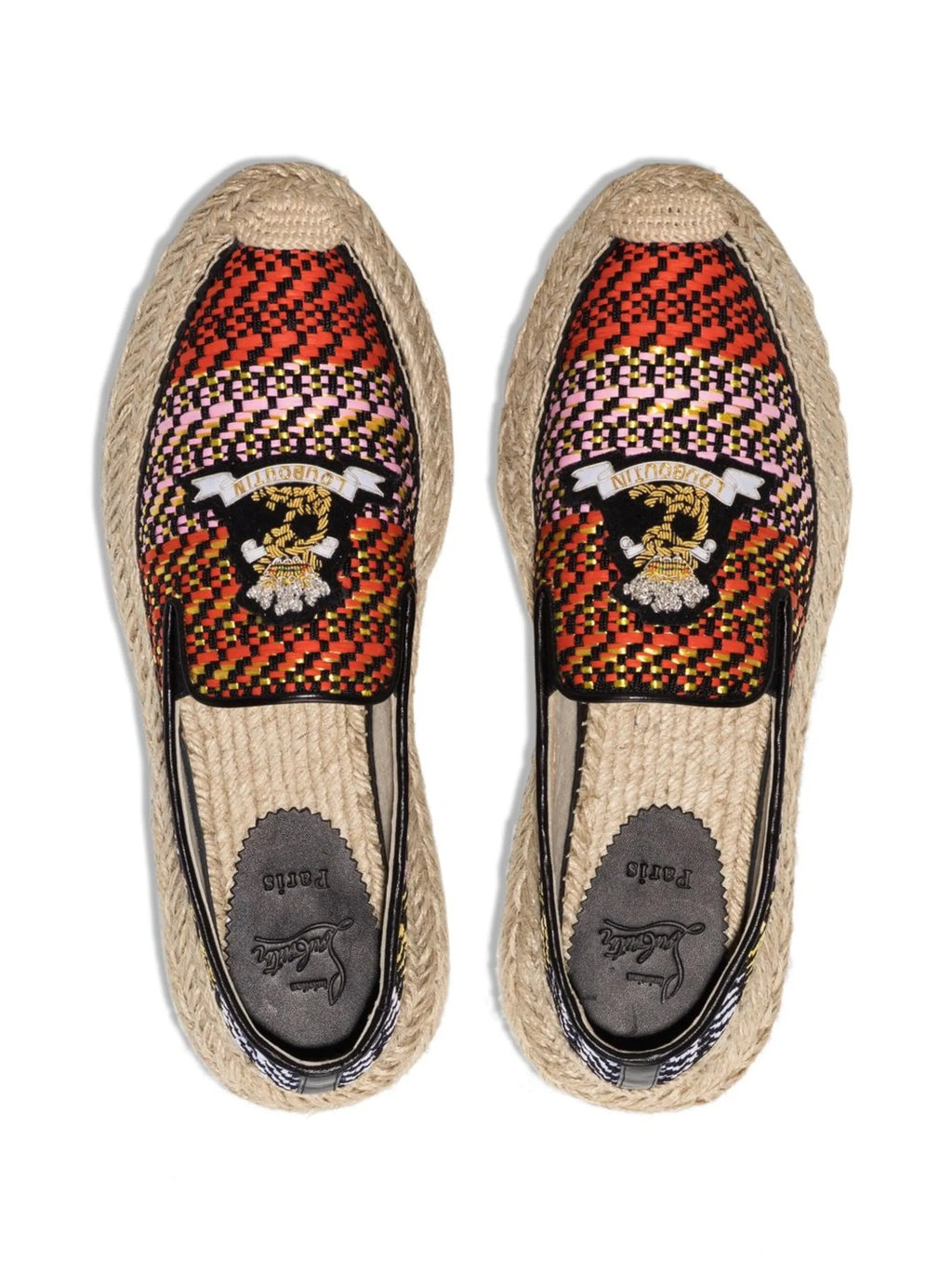 Christian Louboutin - Espananou Embroidered Espadrilles
