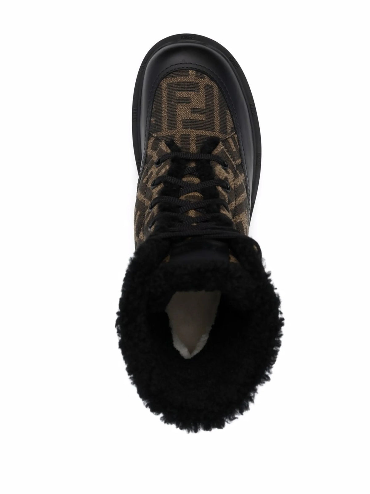 Fendi - Signature FF-logo Combat Boots