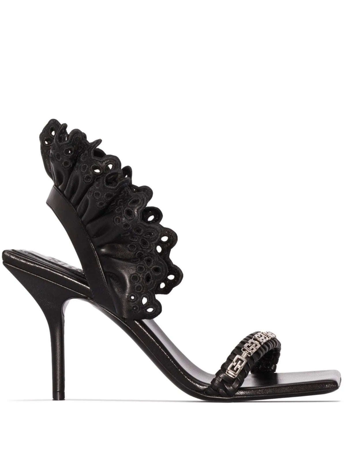 Givenchy - G Woven Slingback Sandals