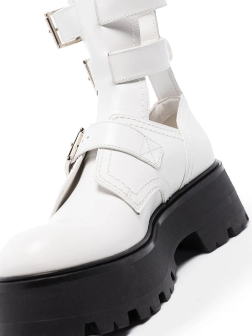 Alexander McQueen - Buckle-fastened Caged Boots