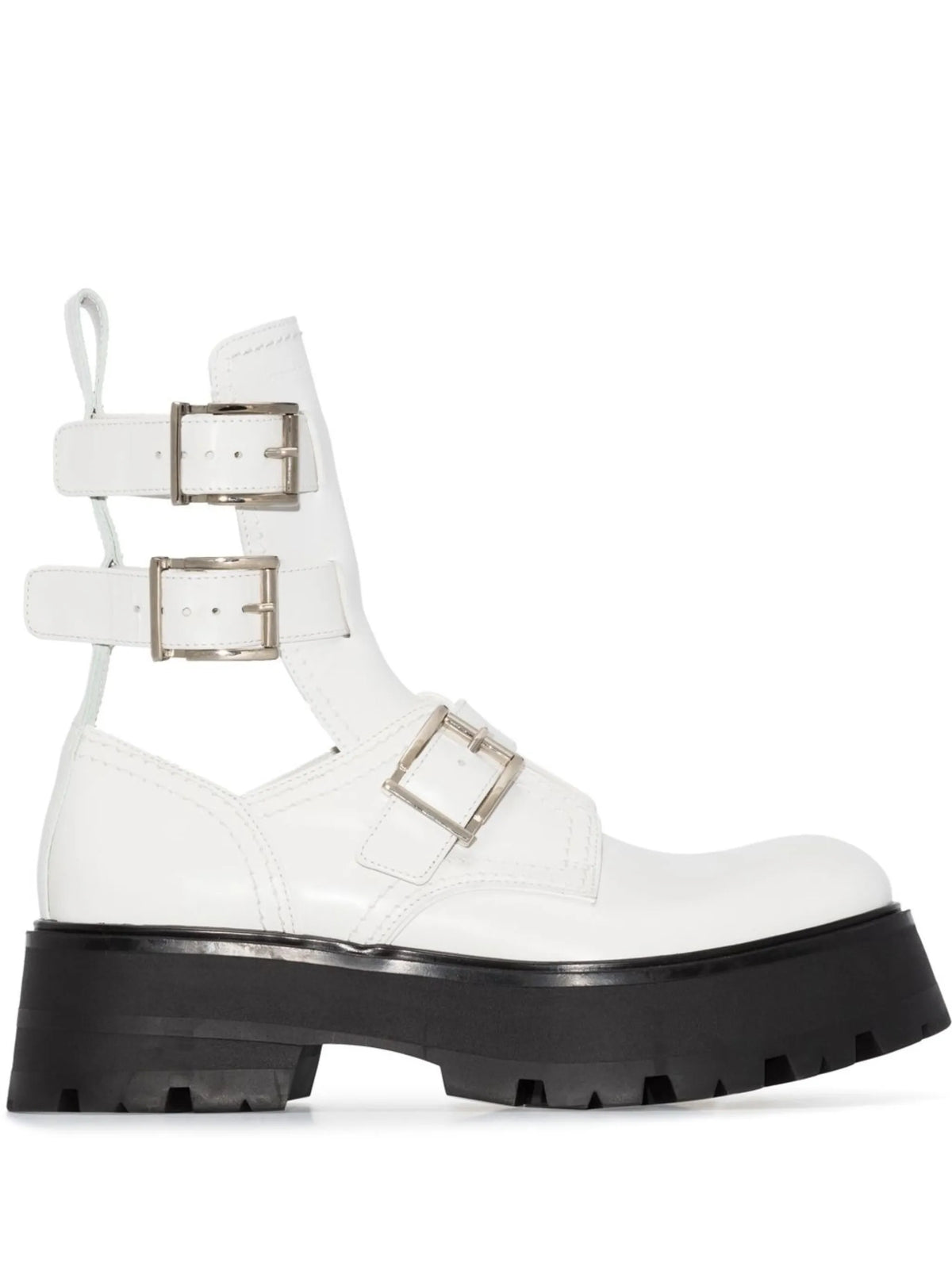 Alexander McQueen - Buckle-fastened Caged Boots
