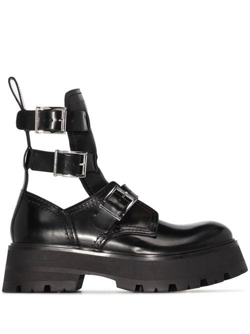 Alexander McQueen - Buckled Ankle Boots