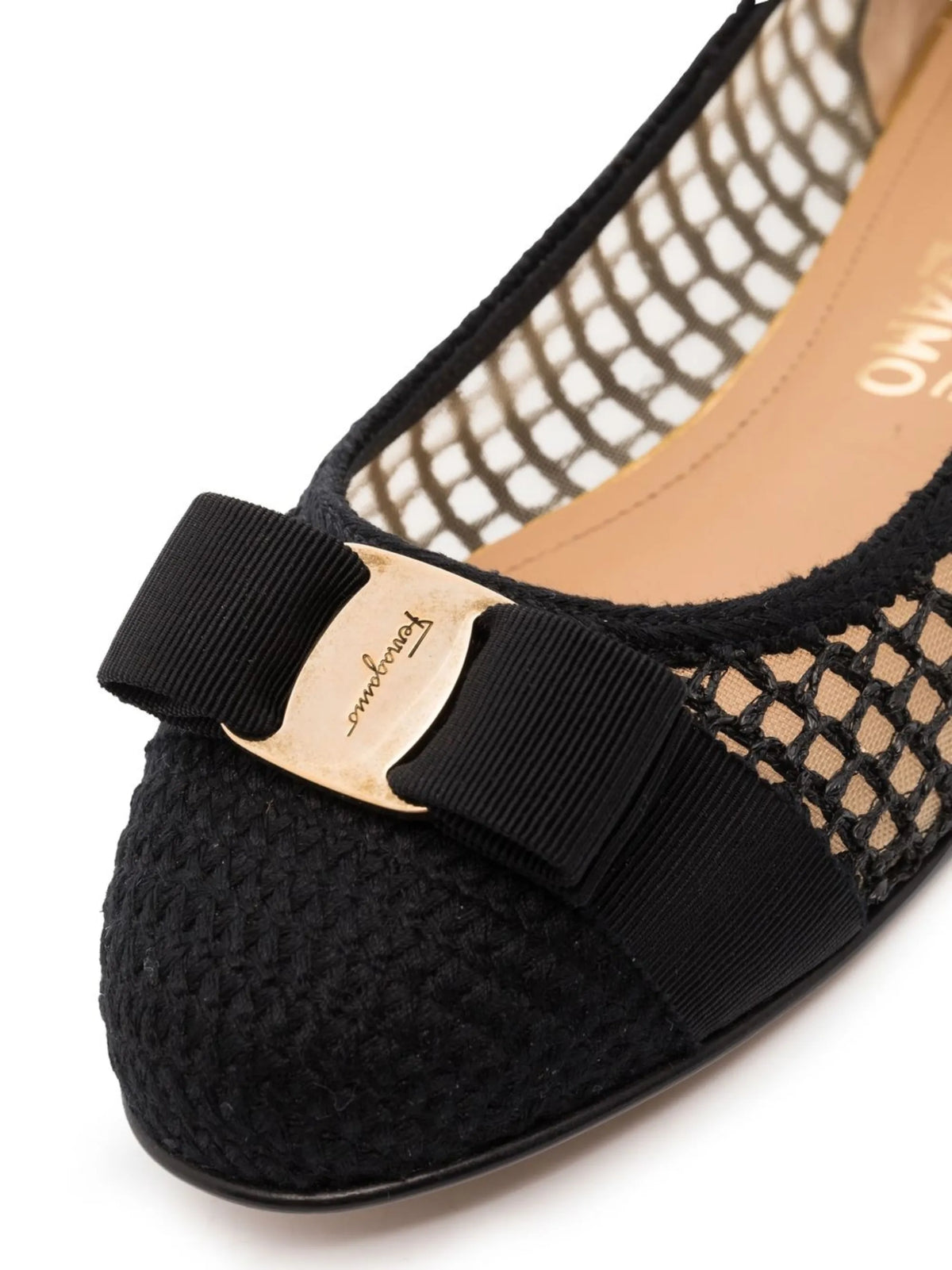 Ferragamo - Varina Bow-embellished Balleria Shoes