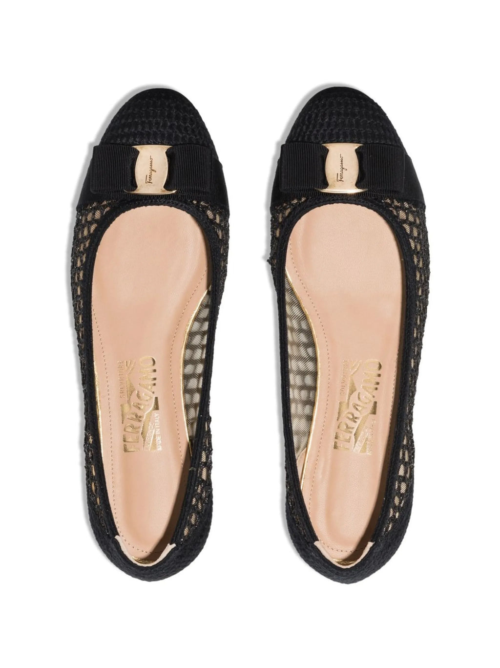 Ferragamo - Varina Bow-embellished Balleria Shoes