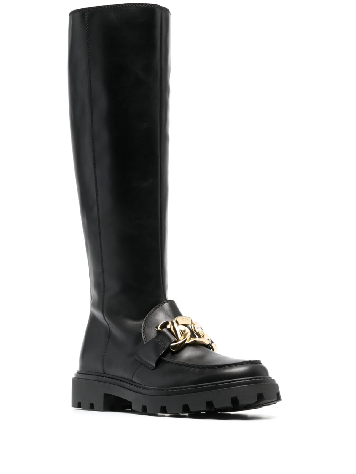 Tod's - Chain-plaque Knee-high Boots