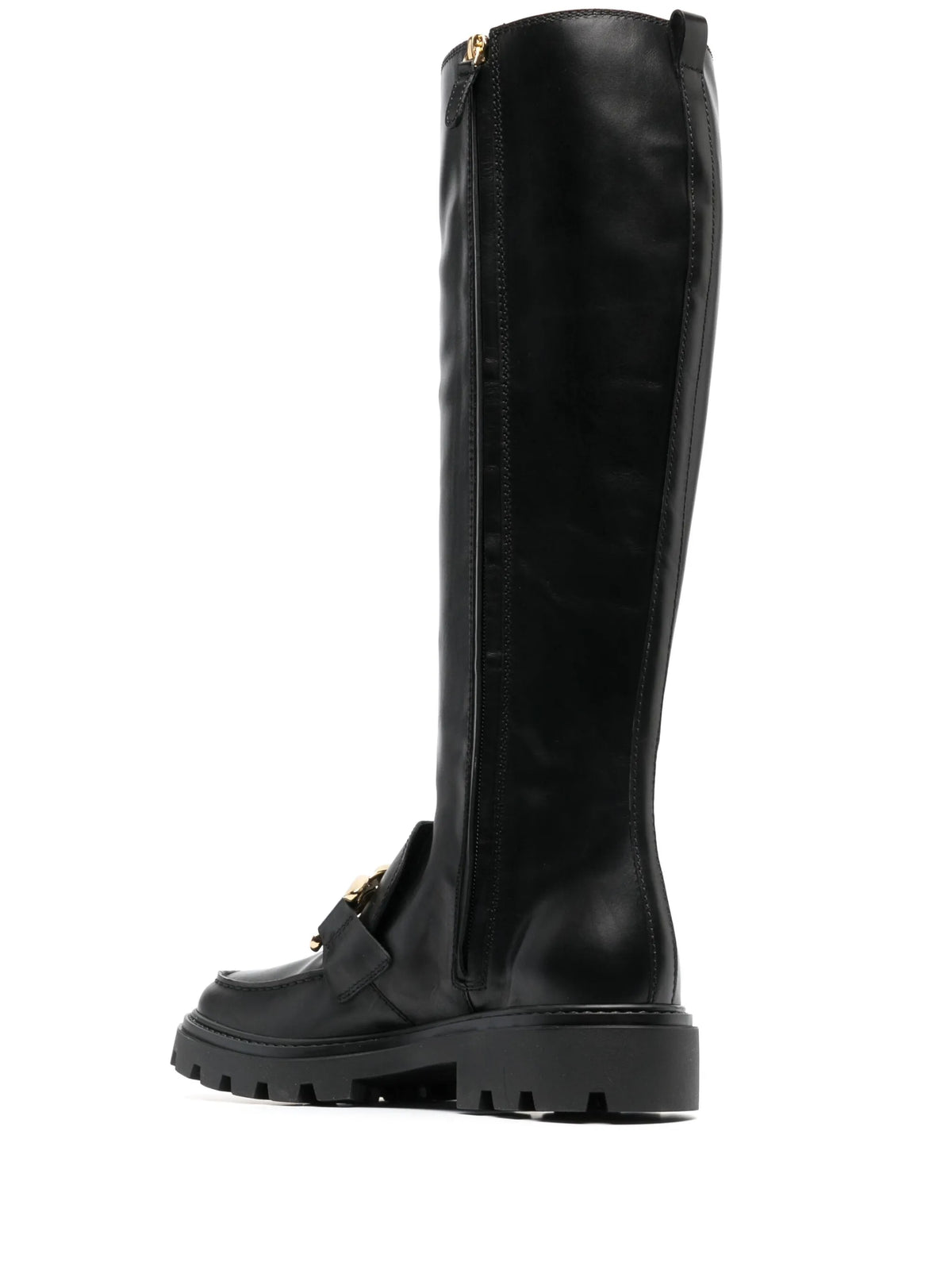 Tod's - Chain-plaque Knee-high Boots