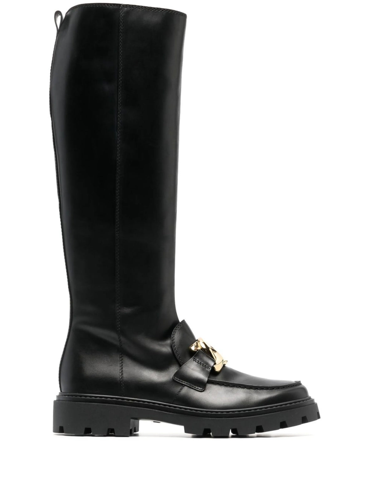 Tod's - Chain-plaque Knee-high Boots