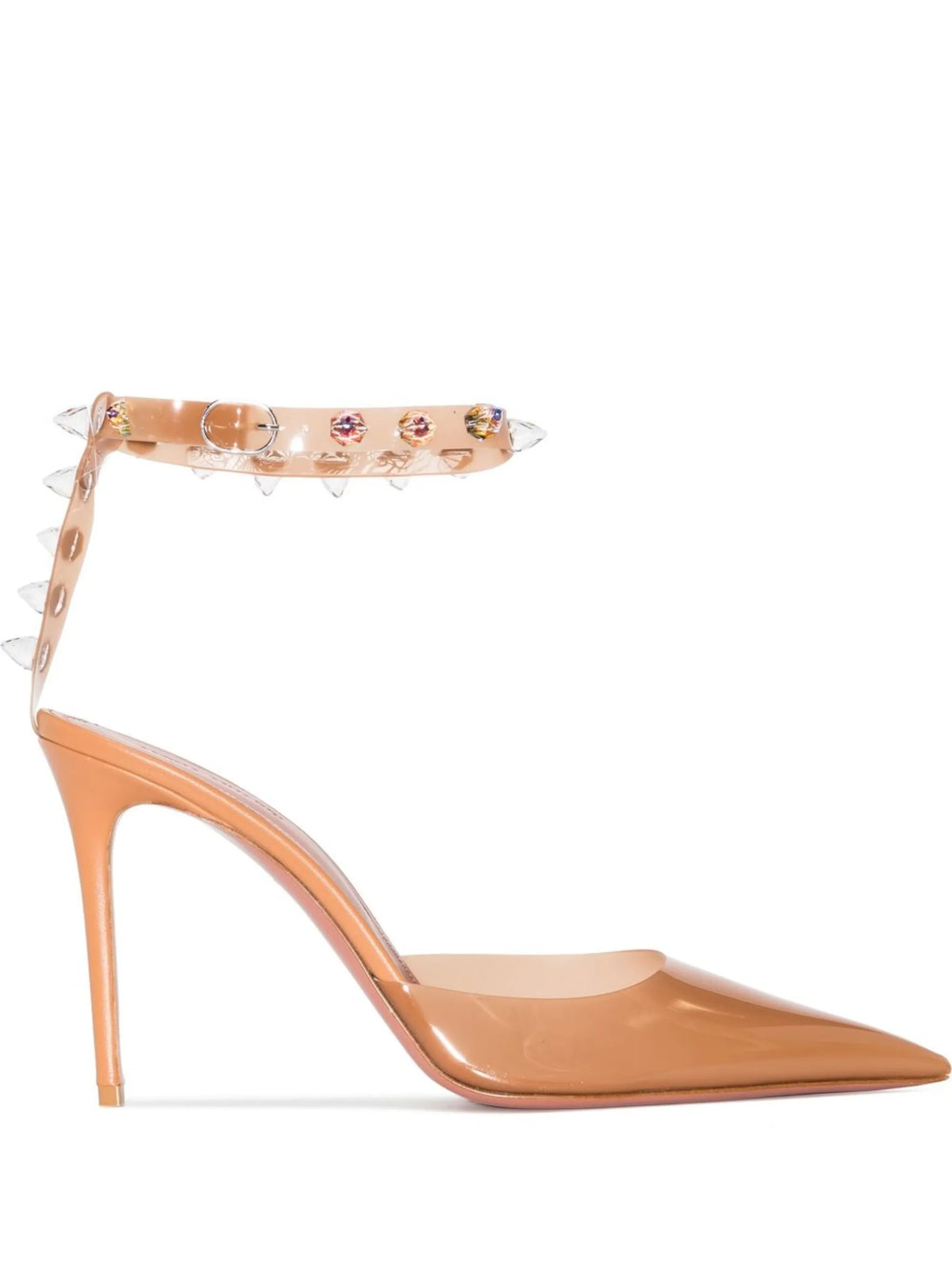 Amina Muaddi - Julia 95mm Glass PVC Pumps