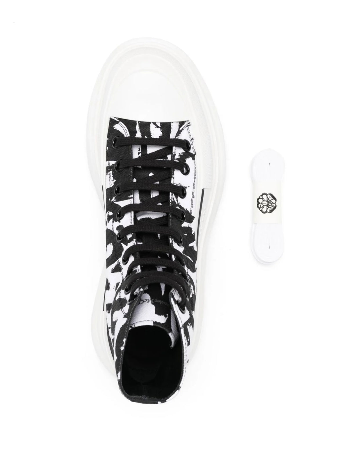 Alexander McQueen - Graffiti Tread Canvas Boots