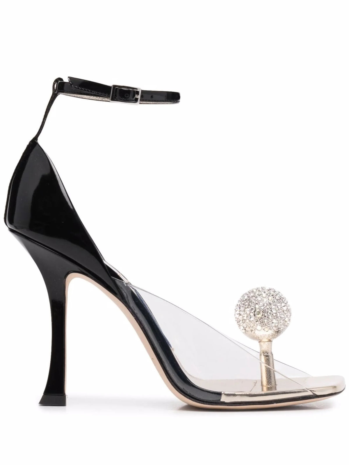 Jimmy Choo - X Mugler 110mm Crystal-ball Embellished Sandals