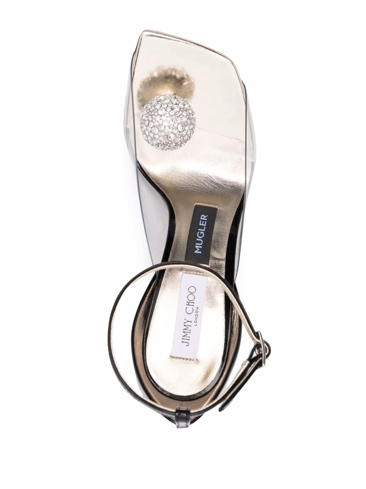 Jimmy Choo - X Mugler 110mm Crystal-ball Embellished Sandals