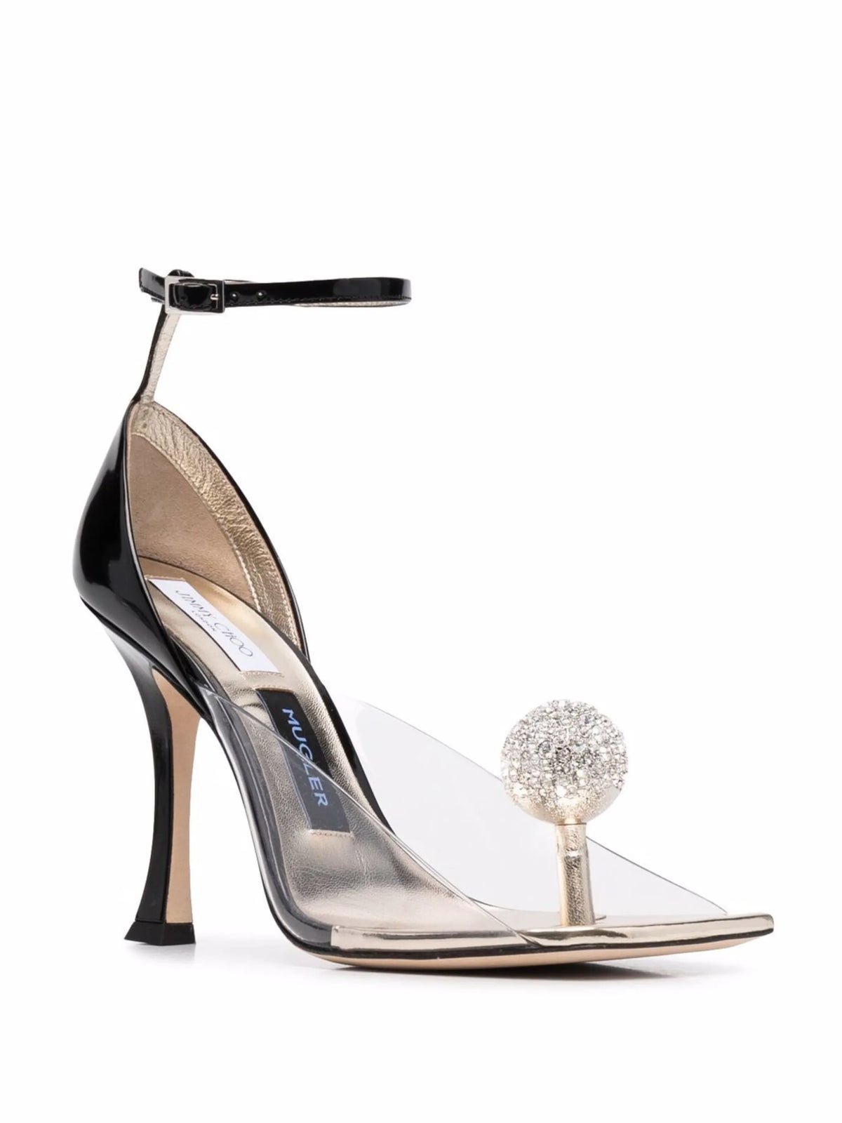 Jimmy Choo - X Mugler 110mm Crystal-ball Embellished Sandals
