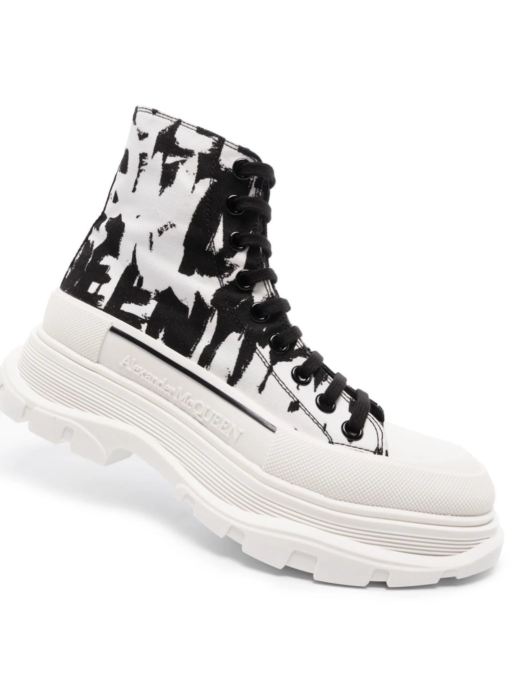 Alexander McQueen - Treadslick Graffiti-print Sneakers