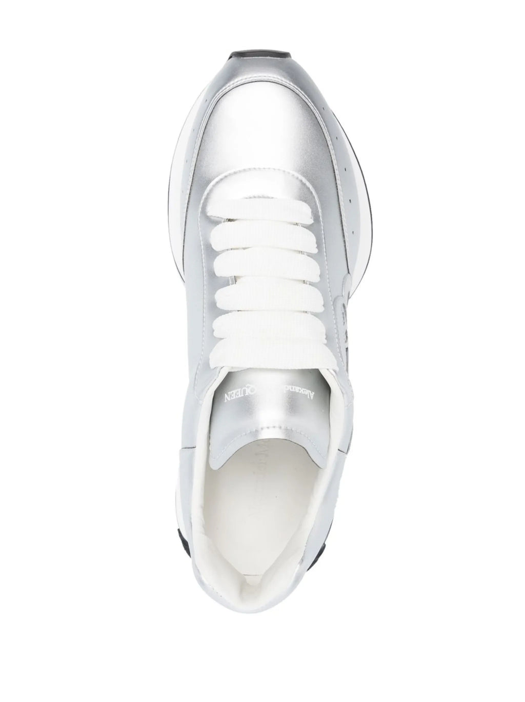 Alexander McQueen - Sprint Runner Metallic-effect Sneakers