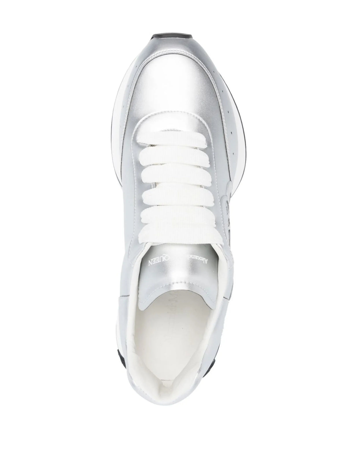 Alexander McQueen - Sprint Runner Metallic-effect Sneakers