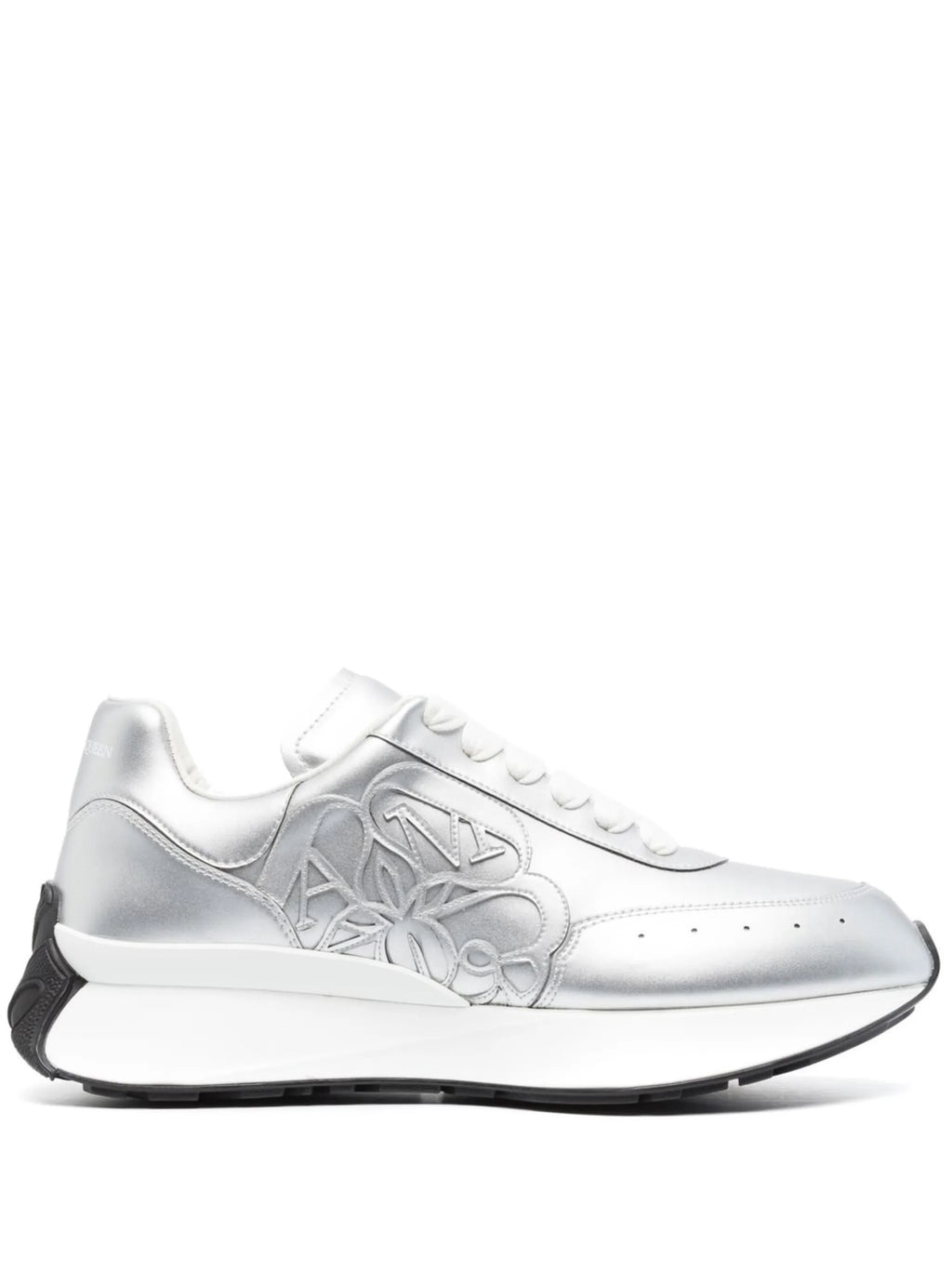 Alexander McQueen - Sprint Runner Metallic-effect Sneakers