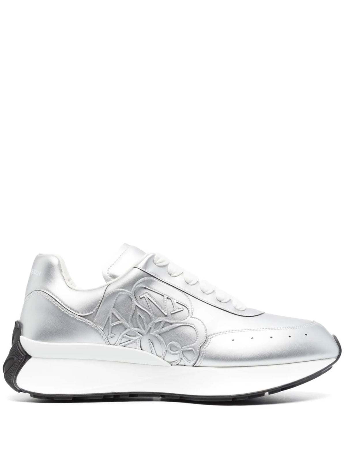 Alexander McQueen - Sprint Runner Metallic-effect Sneakers
