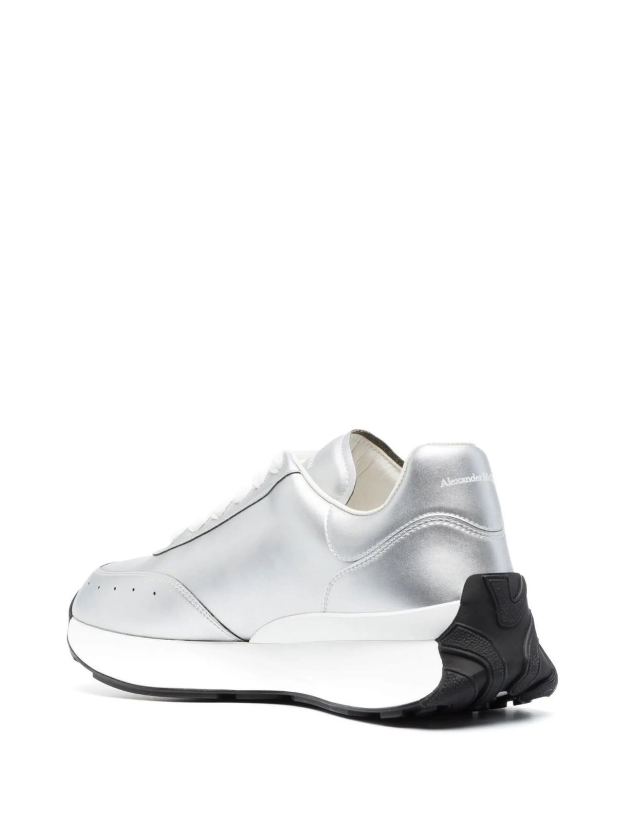 Alexander McQueen - Sprint Runner Metallic-effect Sneakers