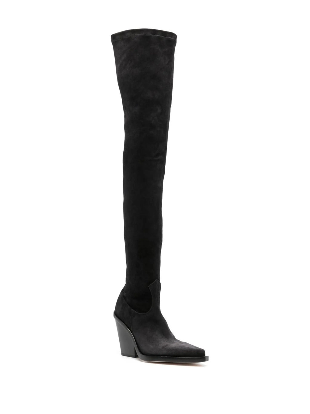 Paris Texas - Vegas 100mm Suede Thigh-high Boots
