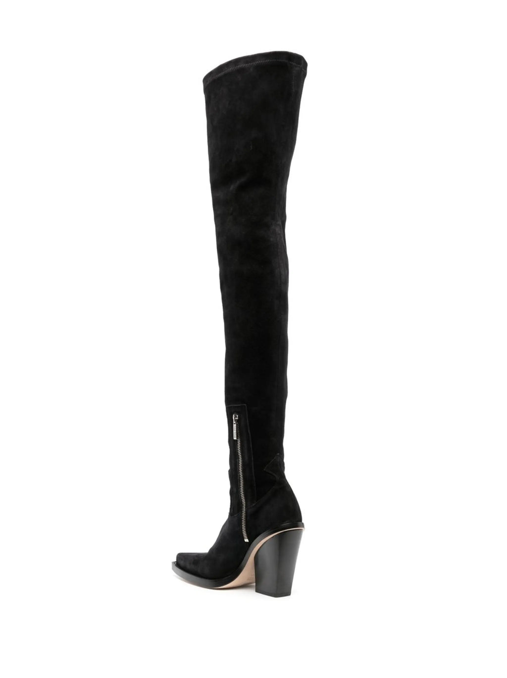 Paris Texas - Vegas 100mm Suede Thigh-high Boots