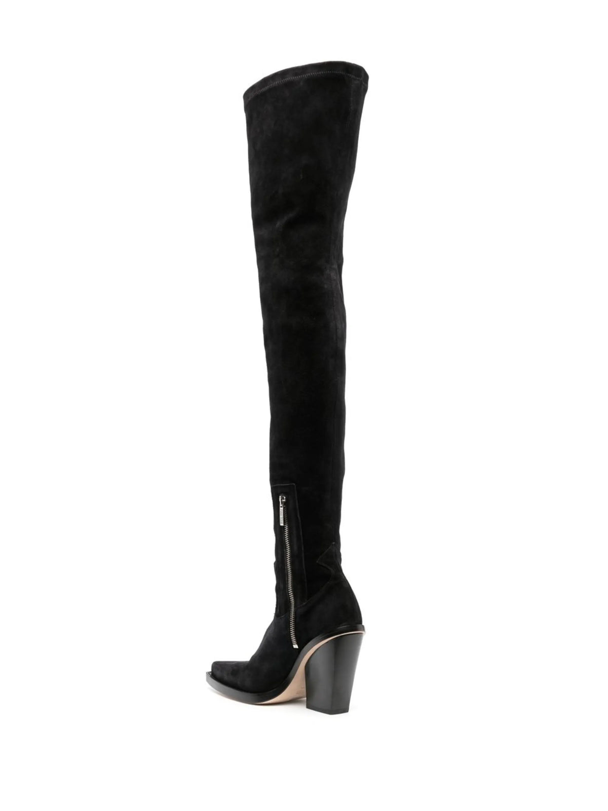 Paris Texas - Vegas 100mm Suede Thigh-high Boots