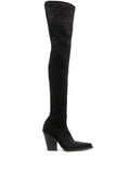 Paris Texas - Vegas 100mm Suede Thigh-high Boots