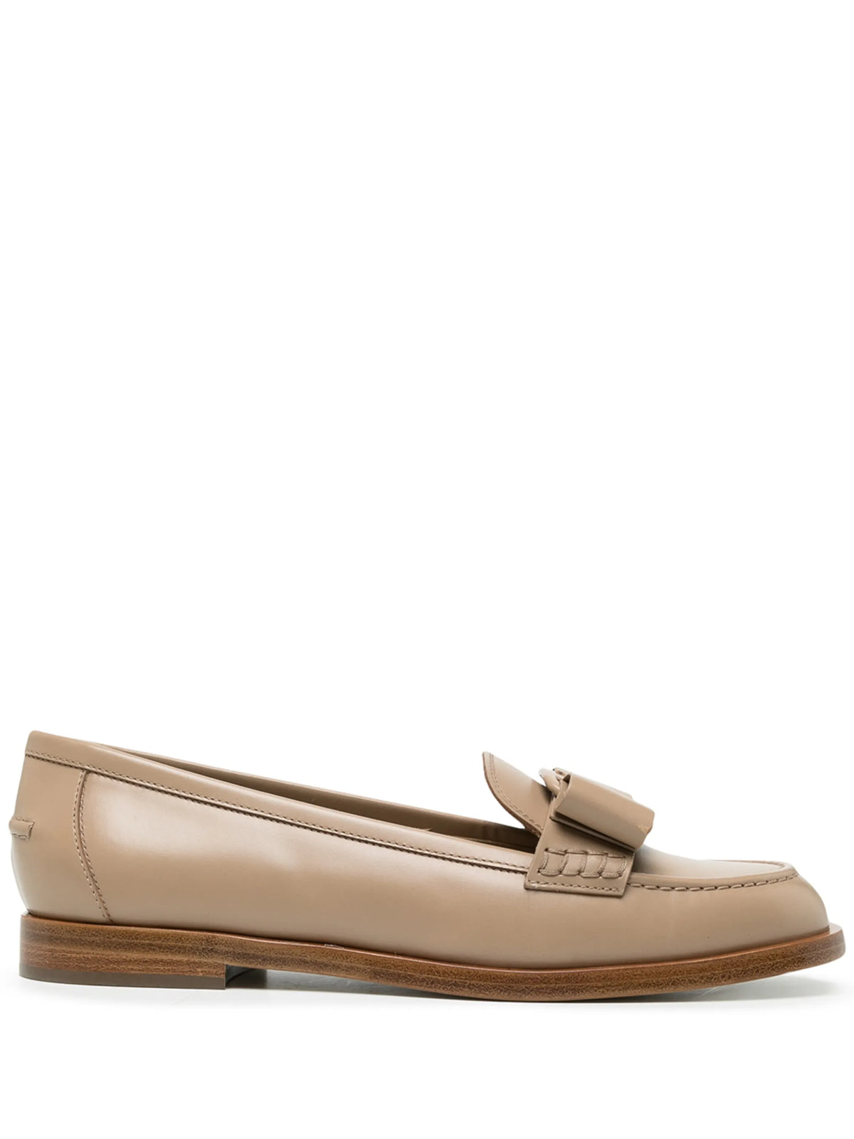 Ferragamo - Vivaldo Bow-detail Leather Loafers