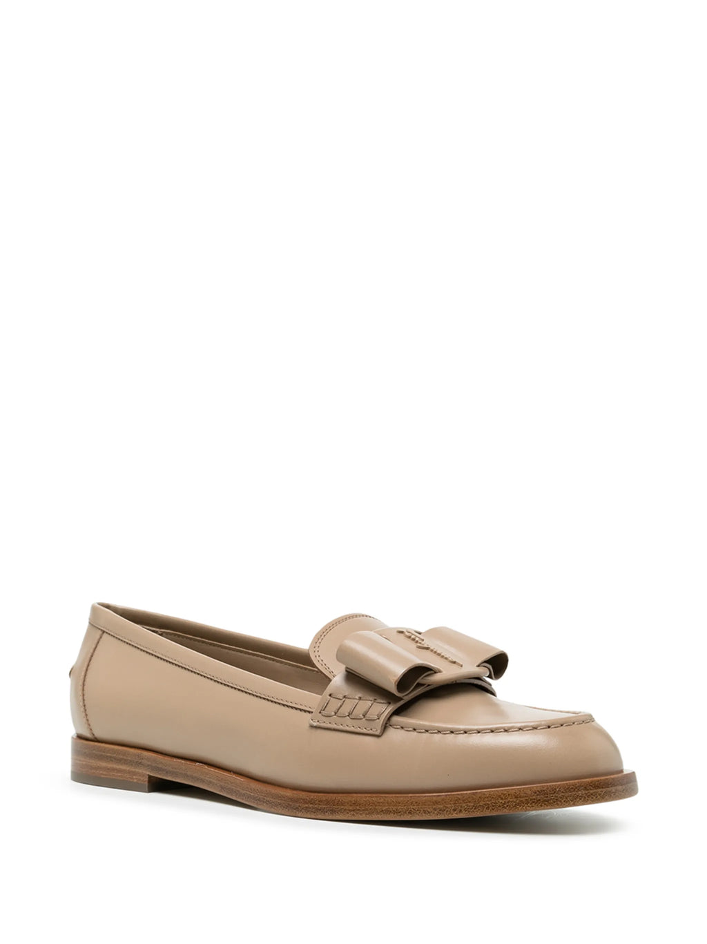 Ferragamo - Vivaldo Bow-detail Leather Loafers