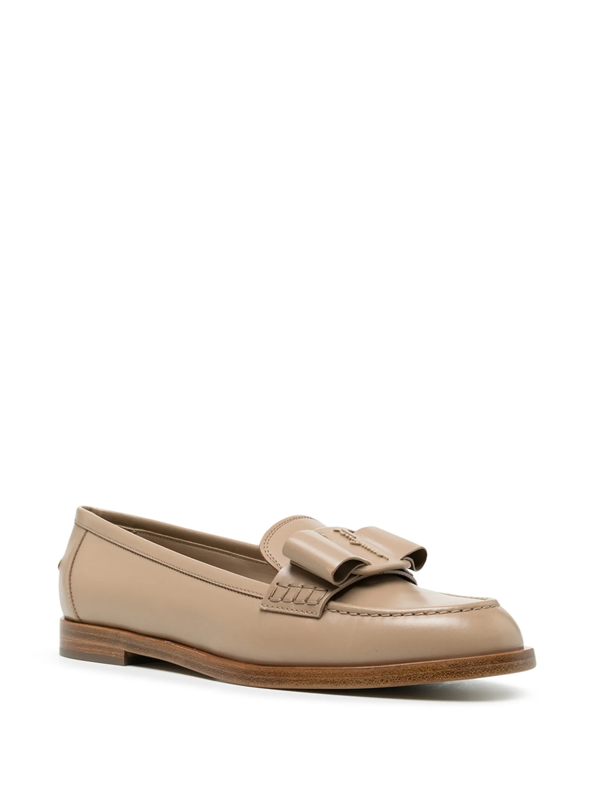 Ferragamo - Vivaldo Bow-detail Leather Loafers