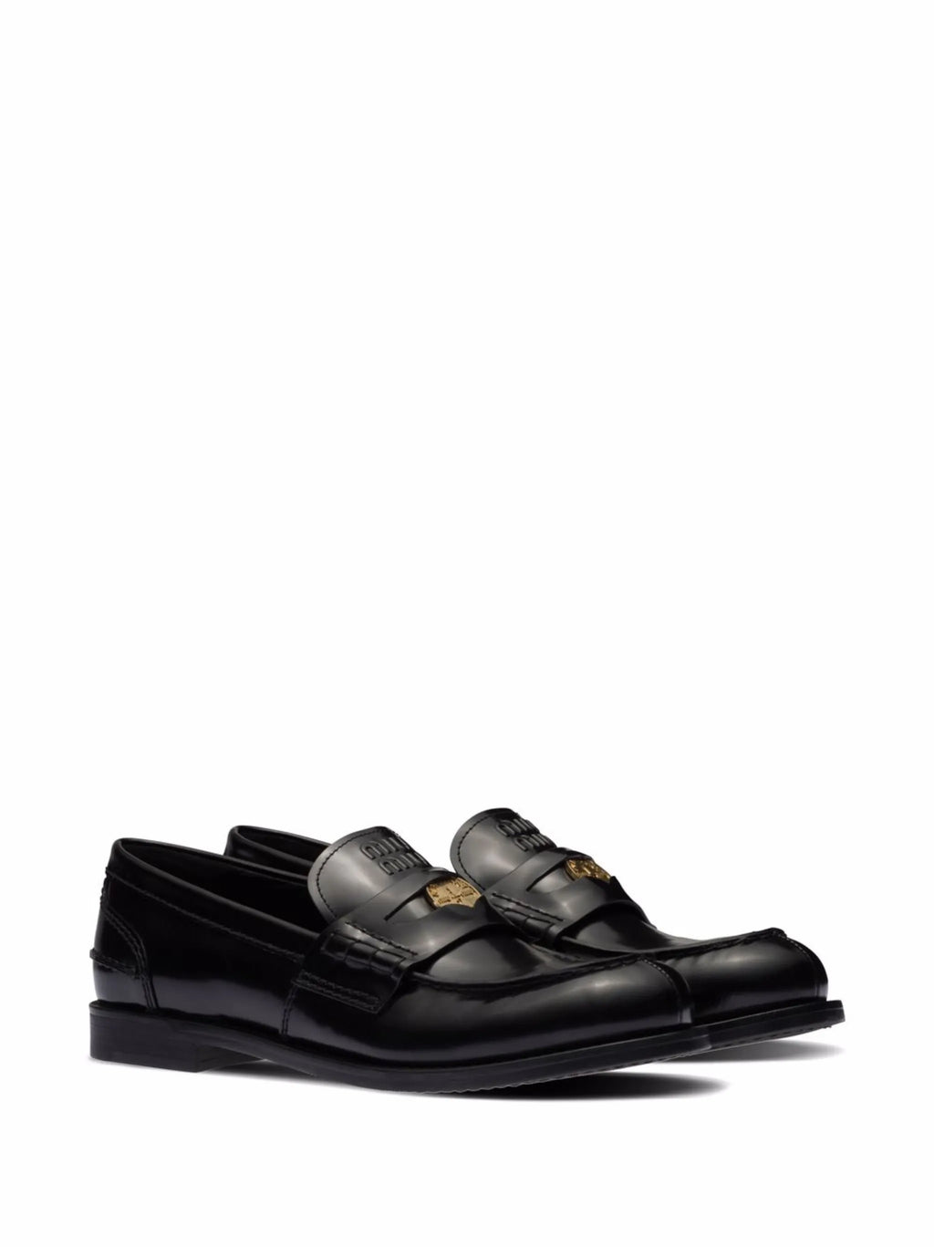 Miu Miu - Brushed Leather Penny Loafers