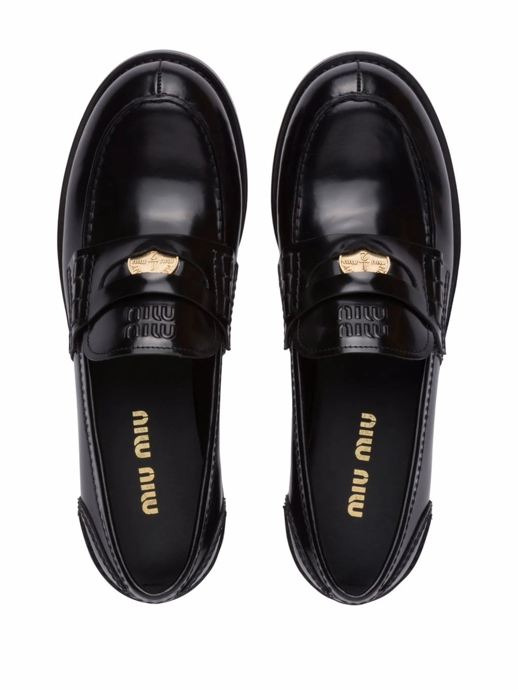 Miu Miu - Brushed Leather Penny Loafers