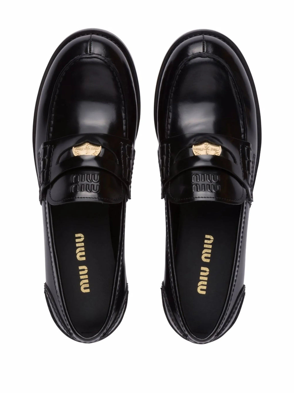 Miu Miu - Brushed Leather Penny Loafers
