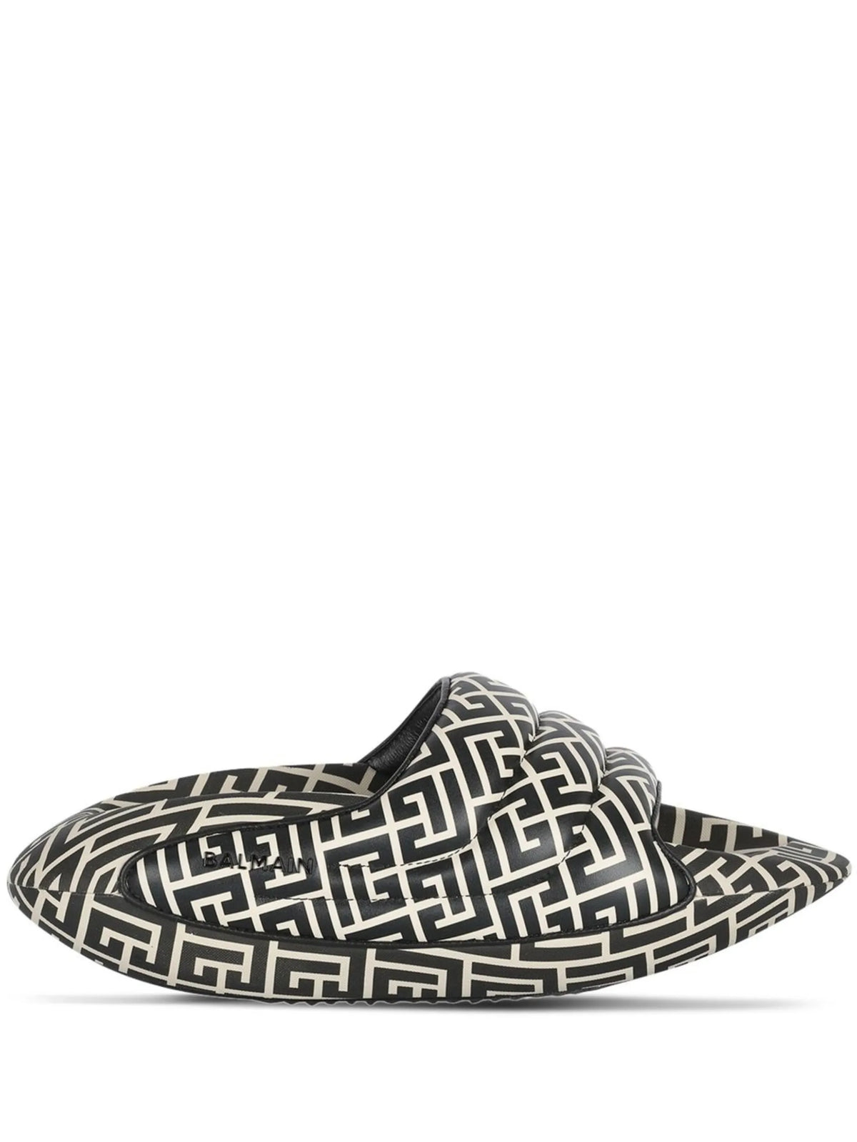 Balmain - B-IT Monogram-print Slides