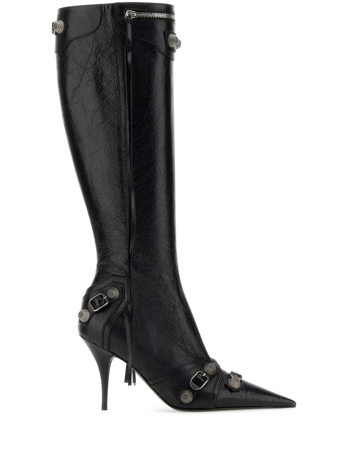 Balenciaga - 90mm Cagole Leather Boots