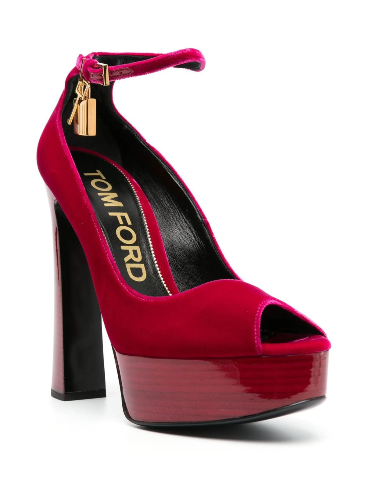 Tom Ford - 145mm Platform Velvet Sandals