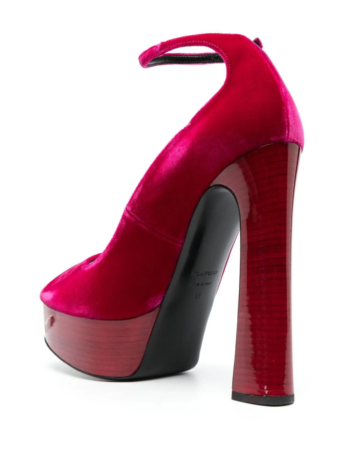 Tom Ford - 145mm Platform Velvet Sandals