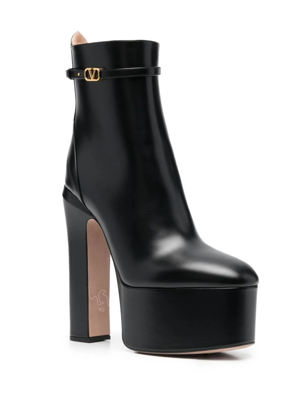 Valentino - 155mm Tan-Go Platform Ankle Boots
