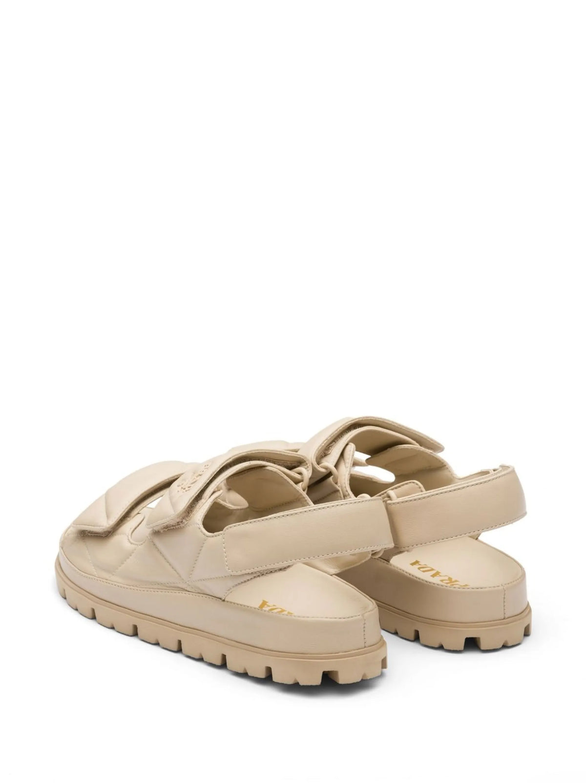 Prada - Logo-plaque Leather Sandals