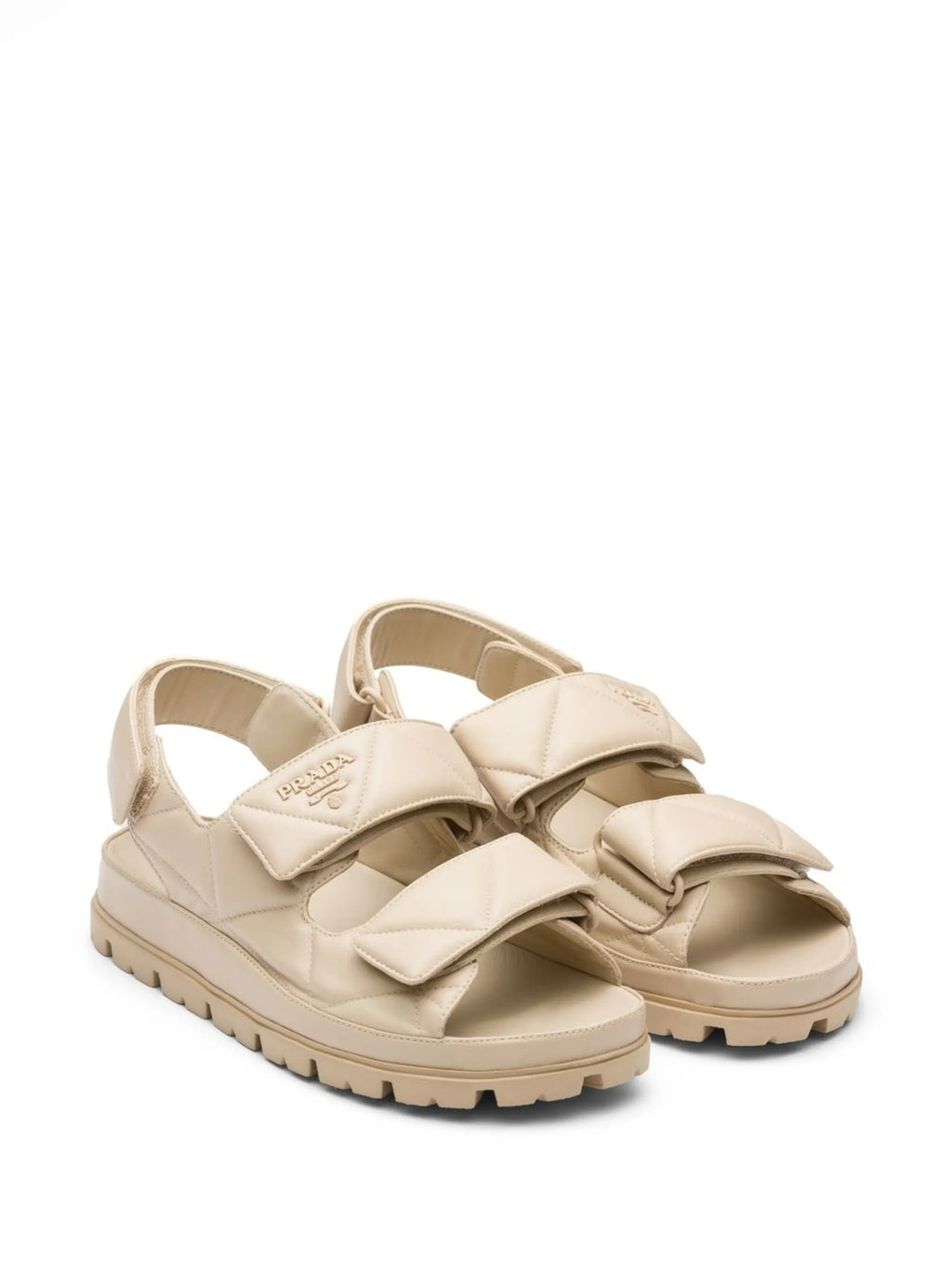 Prada - Logo-plaque Leather Sandals