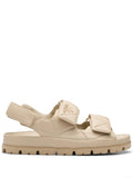 Prada - Logo-plaque Leather Sandals