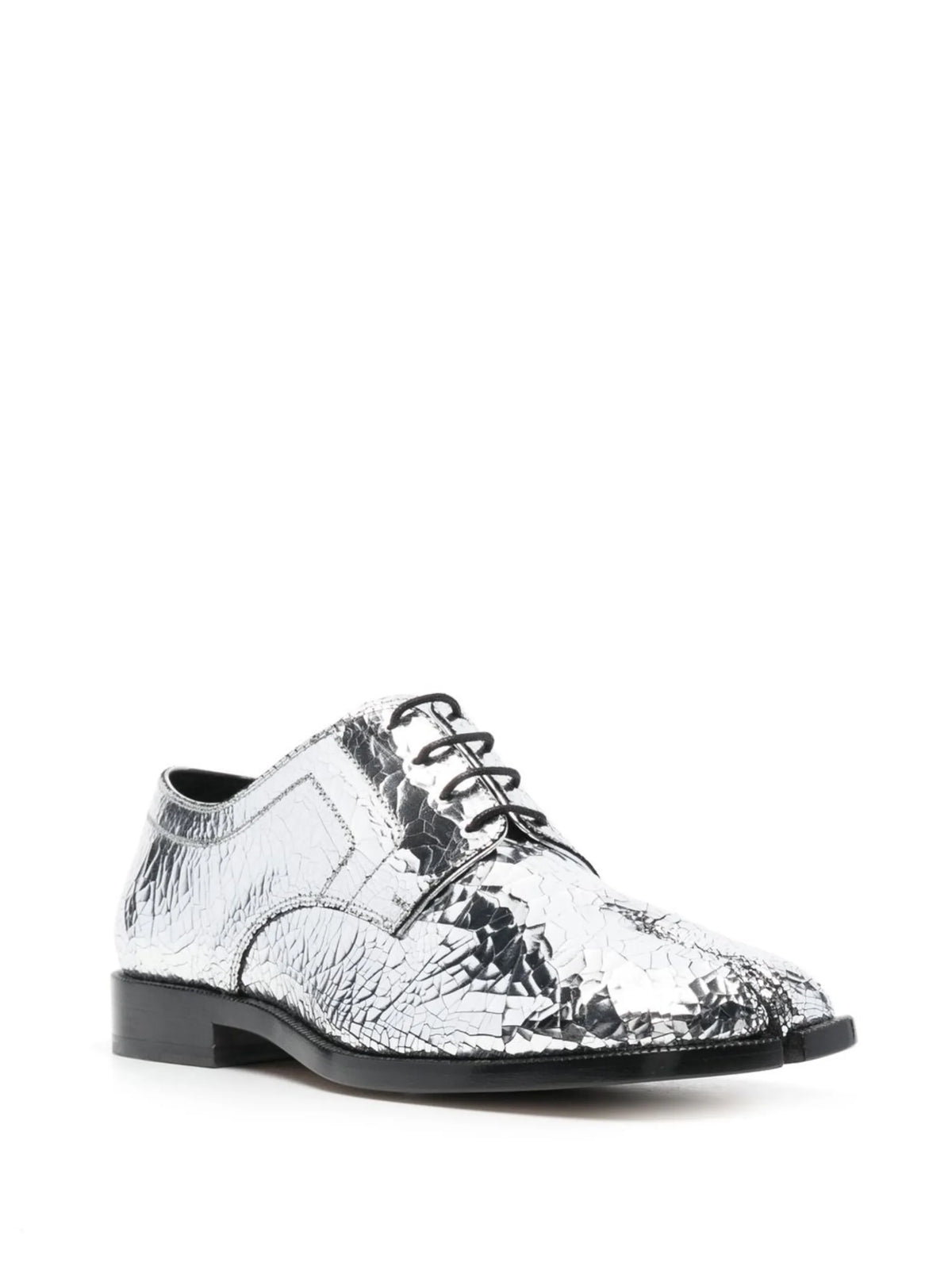 Maison Margiela - Tabi Mirror-effect Lace-up Brogues