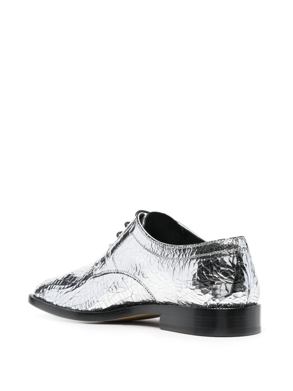 Maison Margiela - Tabi Mirror-effect Lace-up Brogues