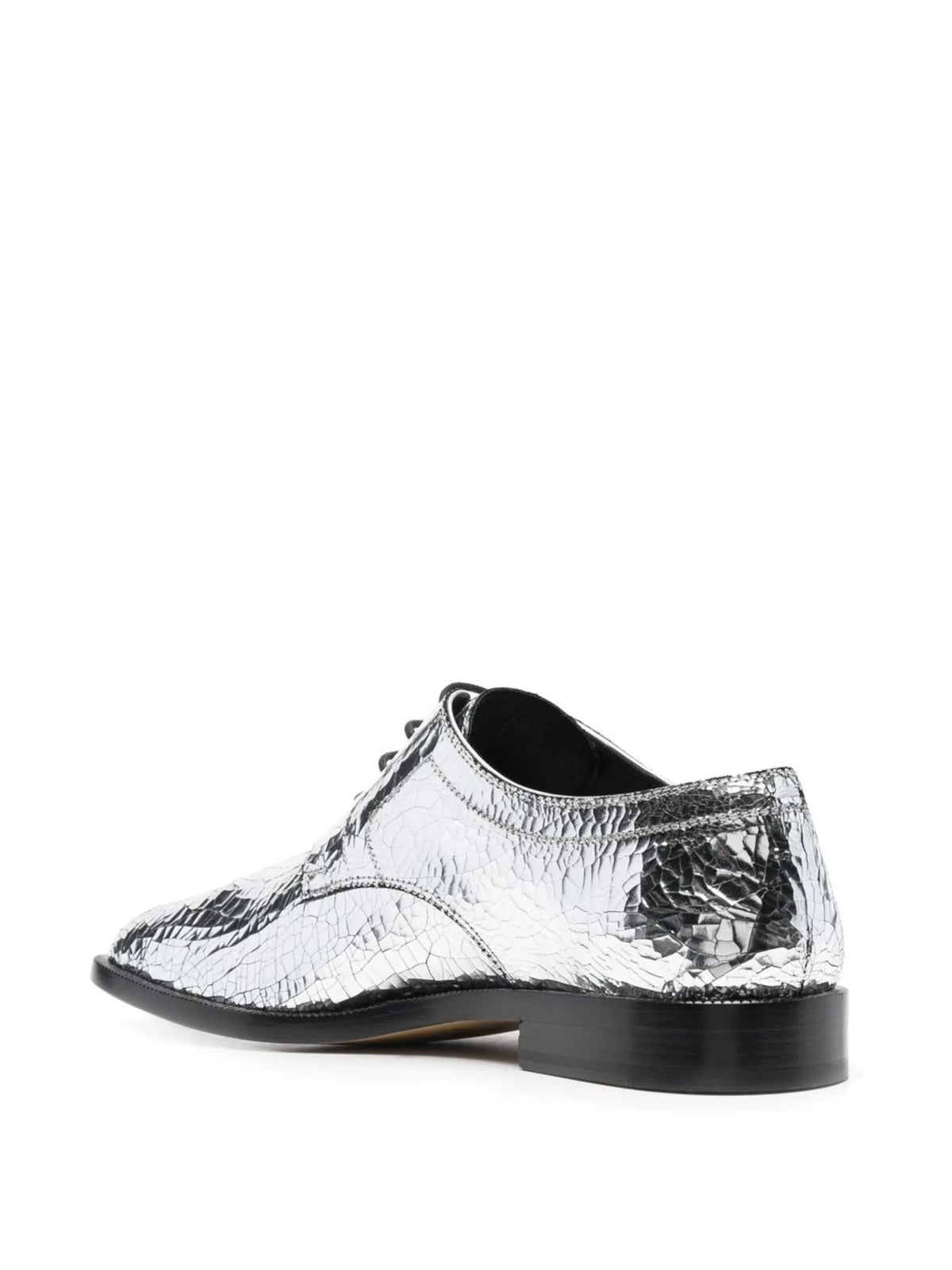 Maison Margiela - Tabi Mirror-effect Lace-up Brogues