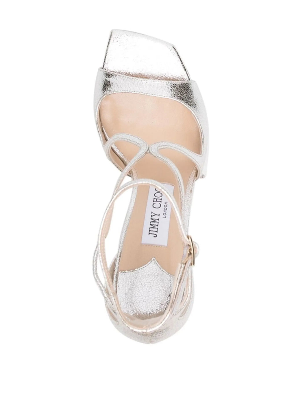 Jimmy Choo - Azia 95mm Metallic Leather Sandals