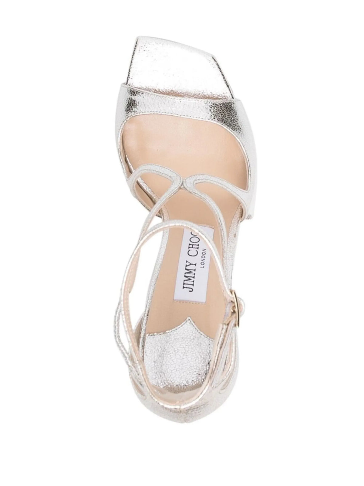 Jimmy Choo - Azia 95mm Metallic Leather Sandals