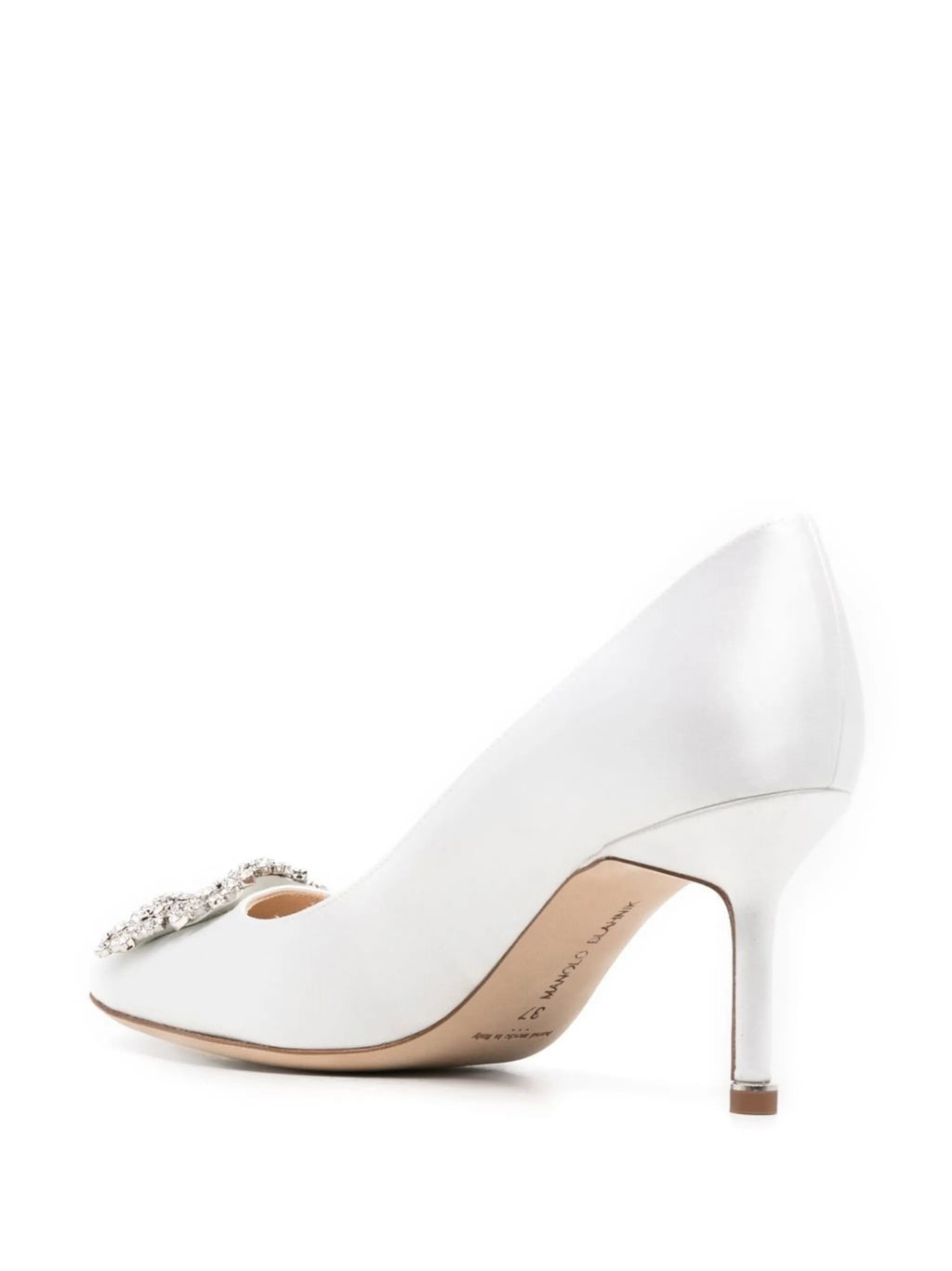 Manolo Blahnik - 70mm Hangisi Crystal-buckle Pumps