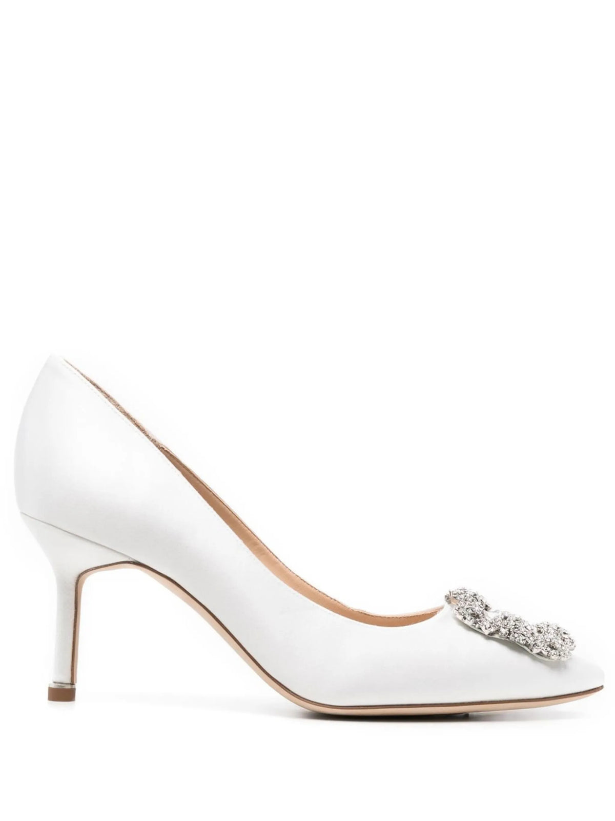Manolo Blahnik - 70mm Hangisi Crystal-buckle Pumps