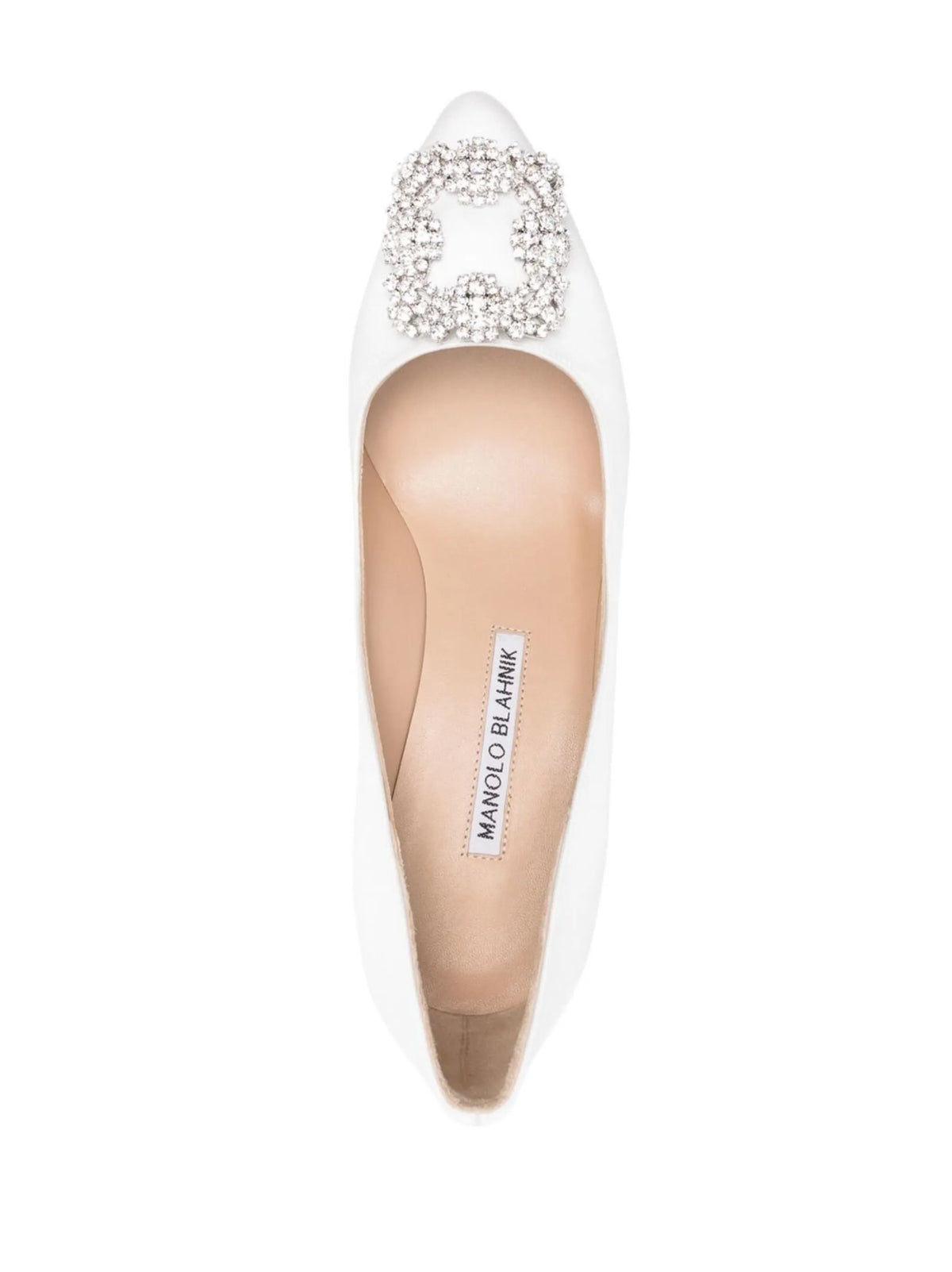 Manolo Blahnik - 70mm Hangisi Crystal-buckle Pumps